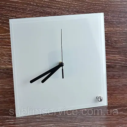 Годинник для сублімаційнії. Скло матове(20*20)