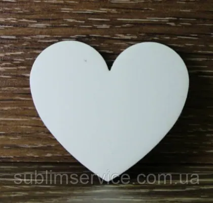 Sublimation magnet HEART White (62*55mm)