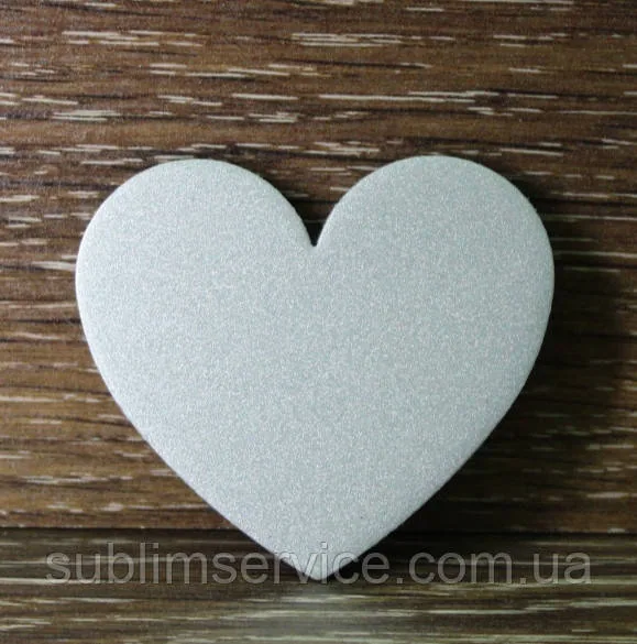 HEART magnet Silver (62*55 mm).