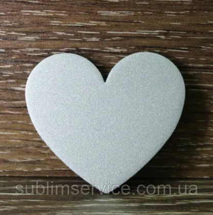 HEART magnet Silver (62*55 mm).