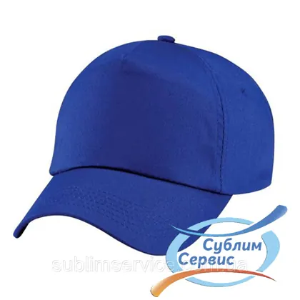Кепка бавовняна, п'ятиклинка 180 г/м2 Синій