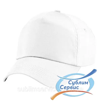 Кепка бавовняна, п'ятиклинка 180 г/м2 Білий