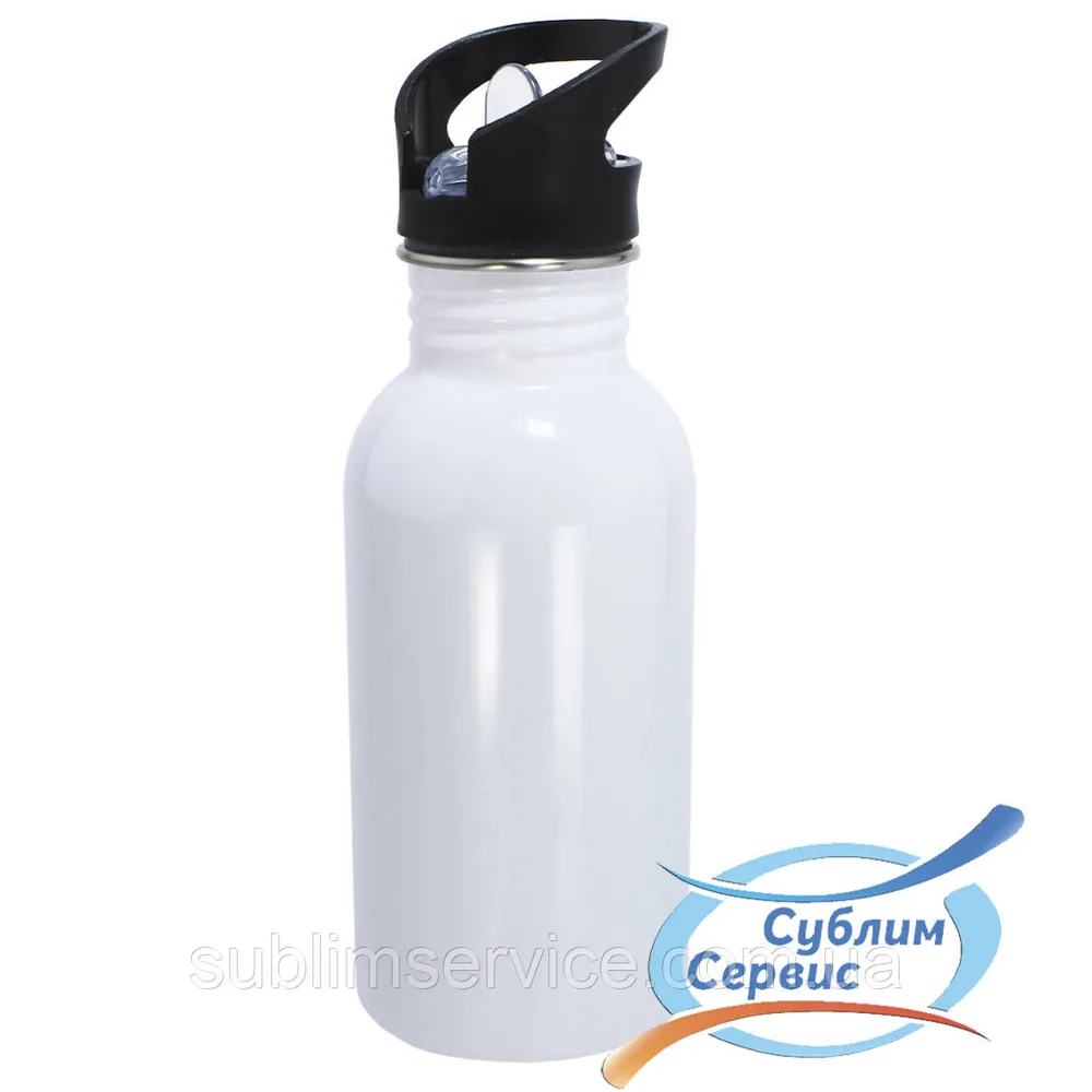 Stainless steel sublimation flask with dispenser 500 ml. (WHITE)