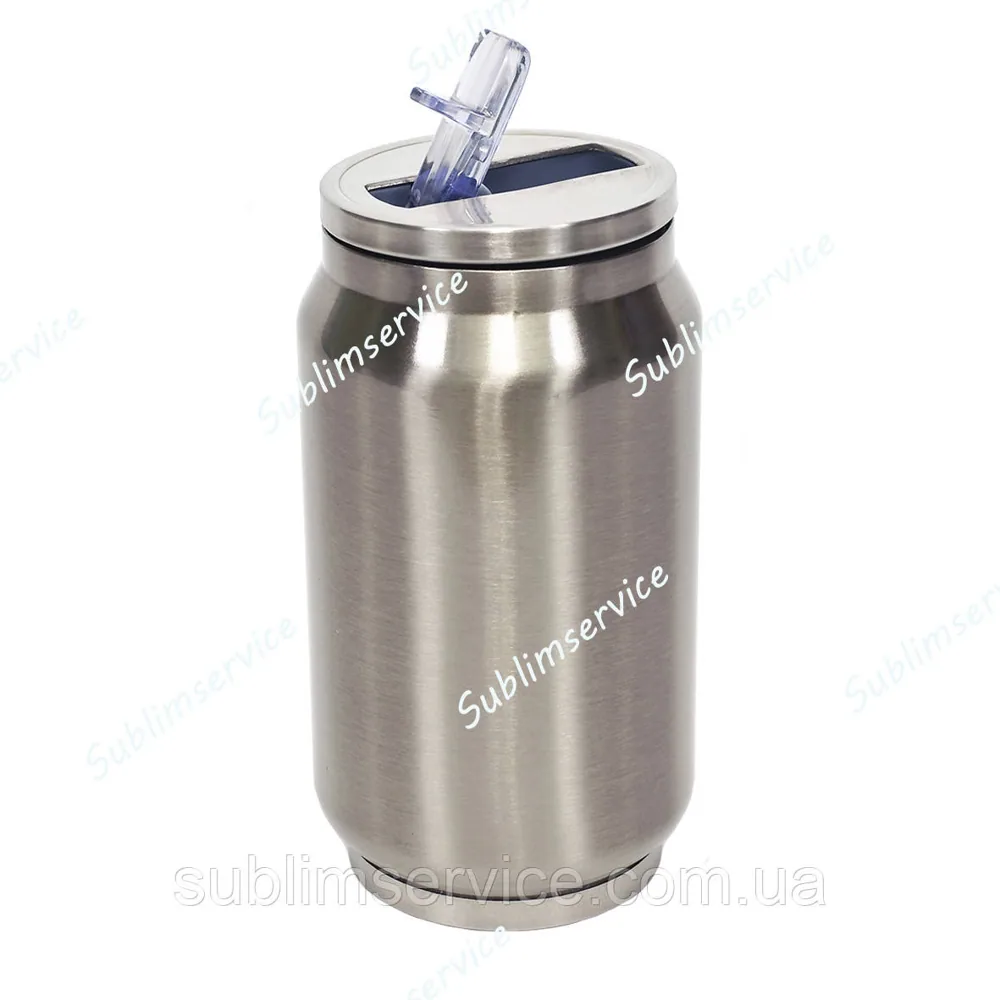 "Coca-Cola" thermos can for sublimation. Metallic/250 ml.