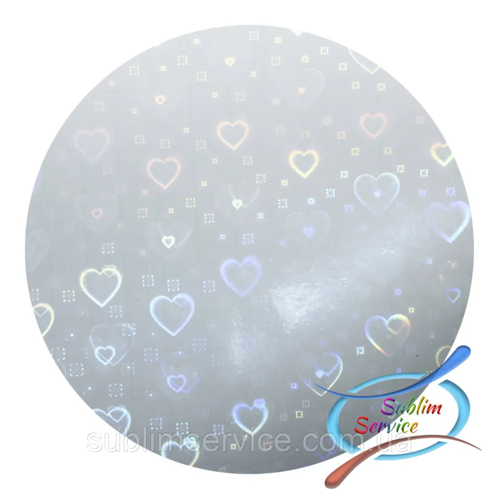 Holographic self-adhesive film A4 (Heart)