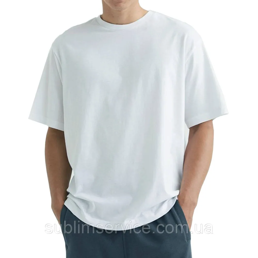 Футболка оверсайз белая  S/M(190грамм/м2.  95/5%)